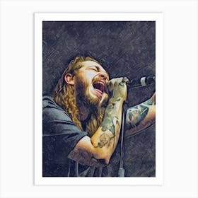 Post Malone art painting Art Print