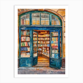 Helsinki Book Nook Bookshop 4 Art Print