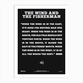 The Wind And The Fisherman Art Print
