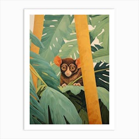 Tarsier 1 Tropical Animal Portrait Art Print