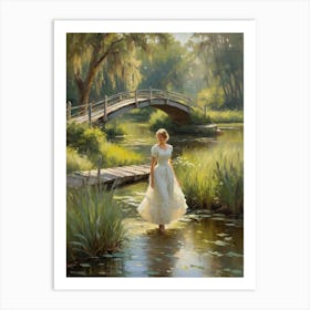 Girl In A Dress 1 Art Print