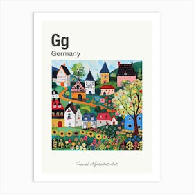 Kids Travel Alphabet  Germany 2 Art Print