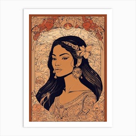 Elisabeth Boho Art Print