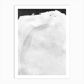 Minimal Landscape Black And White 01 Art Print