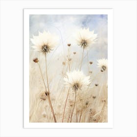 Boho Dried Flowers Nigella 2 Art Print