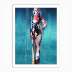 Margot Robbie Harley Quinn Suicide Squad Art Print