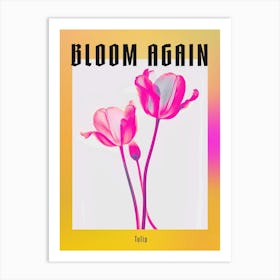Hot Pink Tulip 2 Poster Art Print