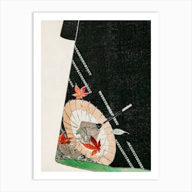 Parasol Print On A Japanese Robe, Watanabe Seitei Art Print