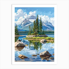 Lake In The Mountains 2 Art Print