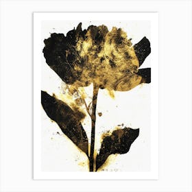 Gold Flower Art Print