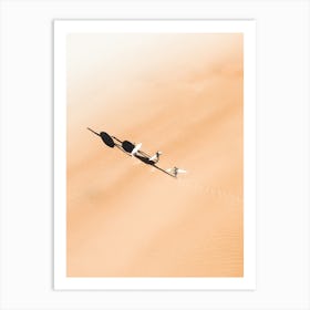 Surfers On Beach Art Print