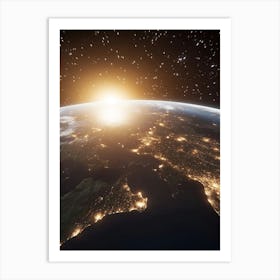 Earth From Space 3 Art Print