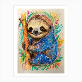 Sloth Art Print