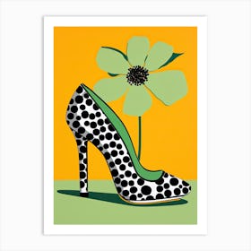 Feminine Footprints: Designer Woman Shoes Art Print