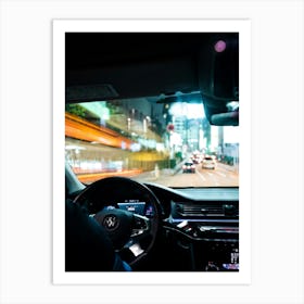 Vehicle View Transportation Drive Car Auto Mirror Vision Driver Street Landscape Traffic (13) Art Print