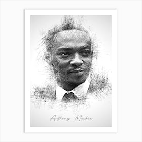 Anthony Mackie Art Print