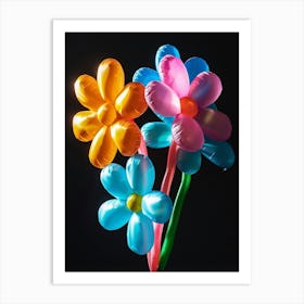 Bright Inflatable Flowers Flax Flower 2 Art Print