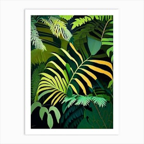 Australian Tree Fern Vibrant Art Print