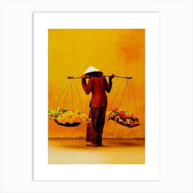 Street Vendor, Viet Nam Art Print