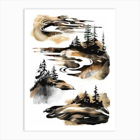 Watercolour Painting Art Print