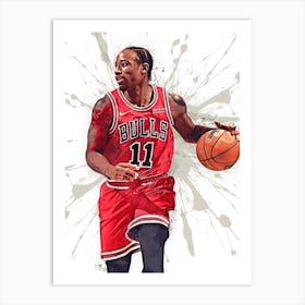 Demar Derozan Chicago Bulls Art Print