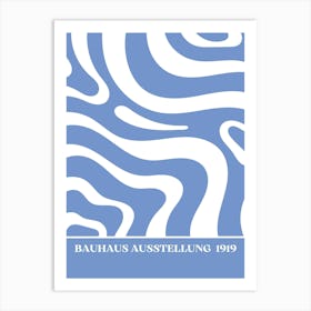 Bauhaus Blue Exhibition 12 Art Print