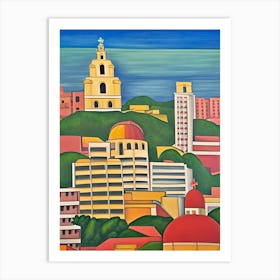 Cityscape Of Guatemala Art Print