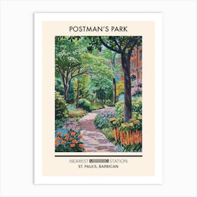 Postman S Park London Parks Garden 7 Art Print