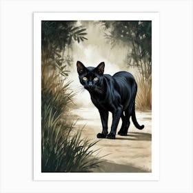 Black Cat 1 Art Print