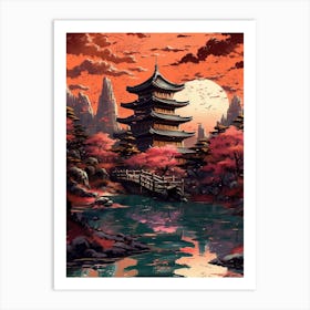 Japanese Pagoda 28 Art Print