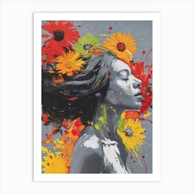 Flower Girl 2 Art Print