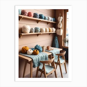 Yarn Shop Art Print