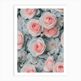 Pink Roses Art Print