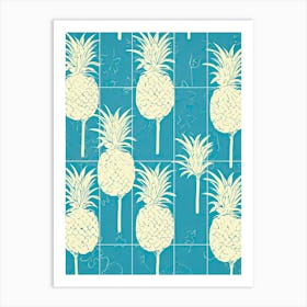 Pineapples Illustration 1 Art Print