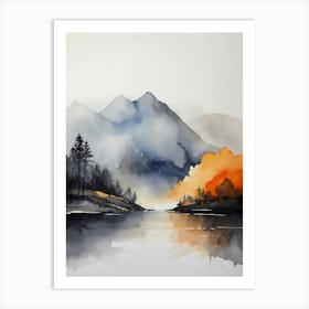 Scotland Landscape Painting Art Print