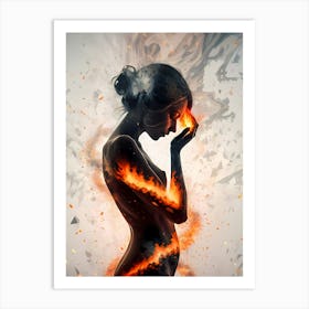 This Girl Is On Fire Art Print