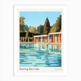 Tooting Bec Lido London 1 Swimming Poster Art Print