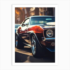 Close Of American Muscle Car 013 Art Print