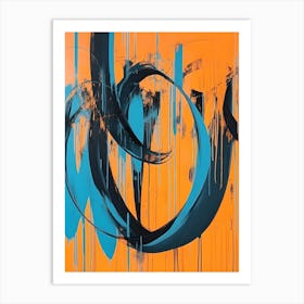 Abstract Orange Art Print