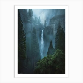 Waterfall Forest (16) Art Print