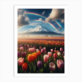 landscape flowers 2 Art Print