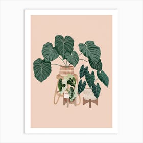 Philodendron Plants Art Print