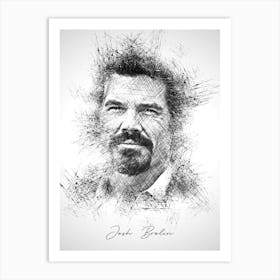 Josh Brolin Art Print