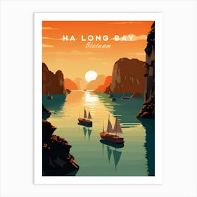 Ha Long Bay Poster Vietnam Art Print