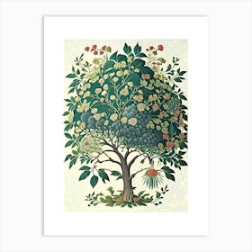 Umbrella Tree 3 Floral Botanical Vintage Poster Flower Art Print