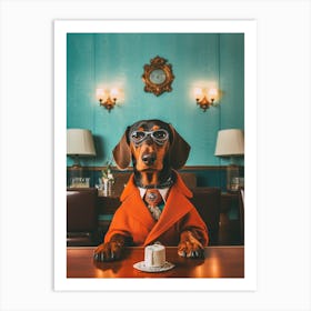 A Dachshund Dog 2 Art Print