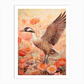 Goose 1 Detailed Bird Painting Art Print