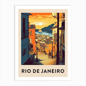 Rio De Janeiro 2 Vintage Travel Poster Art Print