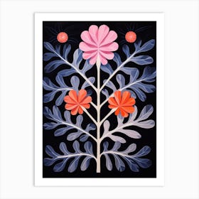 Cineraria 2 Hilma Af Klint Inspired Flower Illustration Art Print