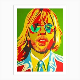Tom Petty Colourful Pop Art Art Print
